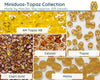 Miniduo Beads, Topaz Collection, 10g. - The Argus Collection