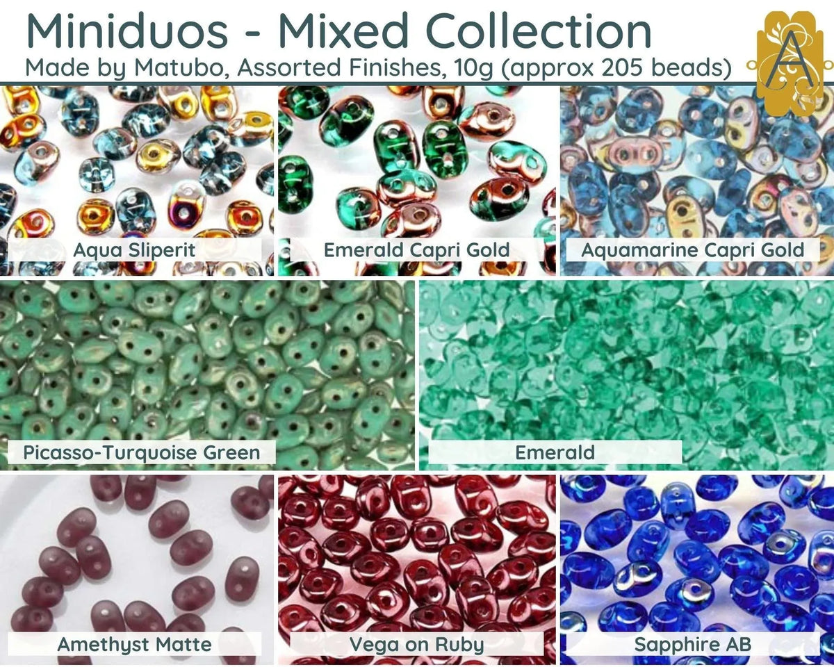 Miniduo Beads, Mixed Collection, 10g. - The Argus Collection