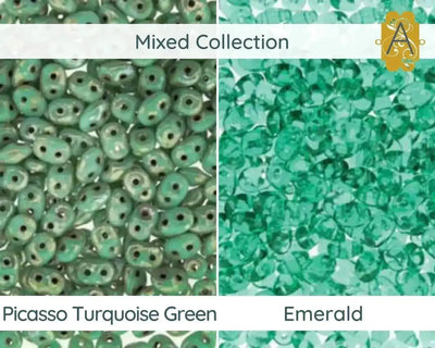 Miniduo Beads, Mixed Collection, 10g. - The Argus Collection