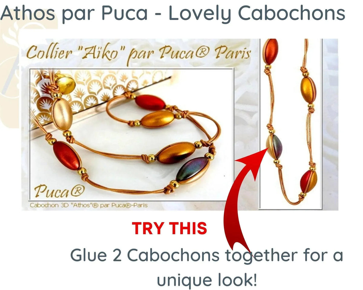 Athos Cabochons par Puca, Purple Collection - The Argus Collection