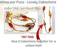 Athos Cabochons par Puca, Purple Collection - The Argus Collection