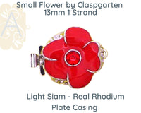 Flower (Small) 1-Strand Box or Tongue Clasp by Claspgarten in 7 colours - The Argus Collection