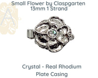 Flower (Small) 1-Strand Box or Tongue Clasp by Claspgarten in 7 colours - The Argus Collection