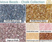 Wave Beads, Chalk Collection, 8.5g Tube - The Argus Collection