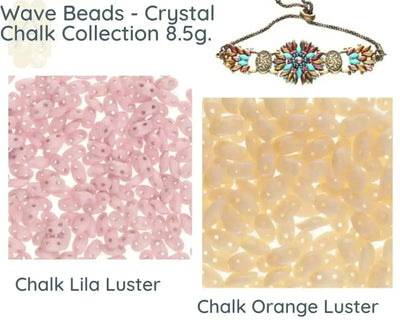 Wave Beads, Chalk Collection, 8.5g Tube - The Argus Collection