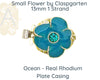 Flower (Small) 1-Strand Box or Tongue Clasp by Claspgarten in 7 colours - The Argus Collection