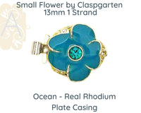 Flower (Small) 1-Strand Box or Tongue Clasp by Claspgarten in 7 colours - The Argus Collection