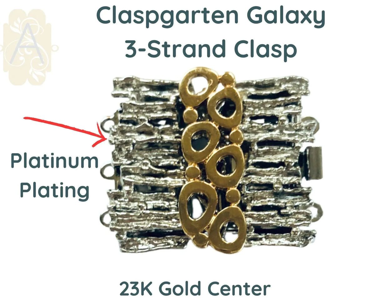 Galaxy 3-Strand Box Clasp in 2 Finishes - The Argus Collection