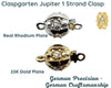 Jupiter 1-Strand Box Clasp in 2 Finishes - The Argus Collection