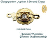 Jupiter 1-Strand Box Clasp in 2 Finishes - The Argus Collection