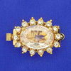 Queen Victoria 1-Strand Box Clasp with Austrian Crystals in 5 Colours - The Argus Collection