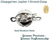 Jupiter 1-Strand Box Clasp in 2 Finishes - The Argus Collection