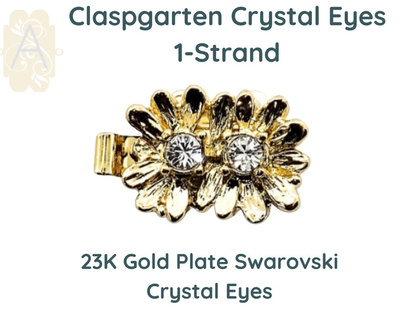 Crystal Eyes 1-Strand Box, in 2 Finishes by Claspgarten - The Argus Collection