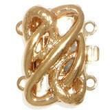 Twisty 2-Strand Box Clasp in 2 Finishes - The Argus Collection