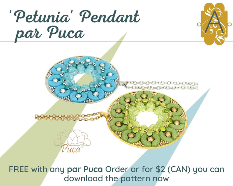 Petunia Pendant Pattern par Puca - The Argus Collection