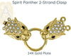 Spirit Panther 2-Strand Box Clasp, in 2 Finishes - The Argus Collection