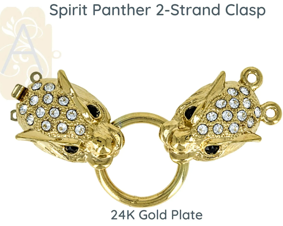 Spirit Panther 2-Strand Box Clasp, in 2 Finishes - The Argus Collection