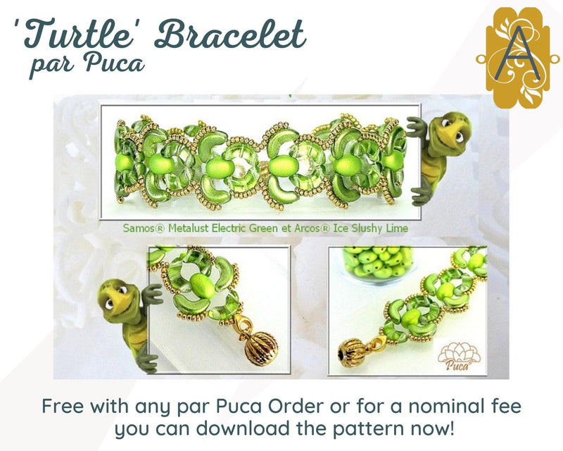 Turtle Bracelet Pattern par Puca - The Argus Collection