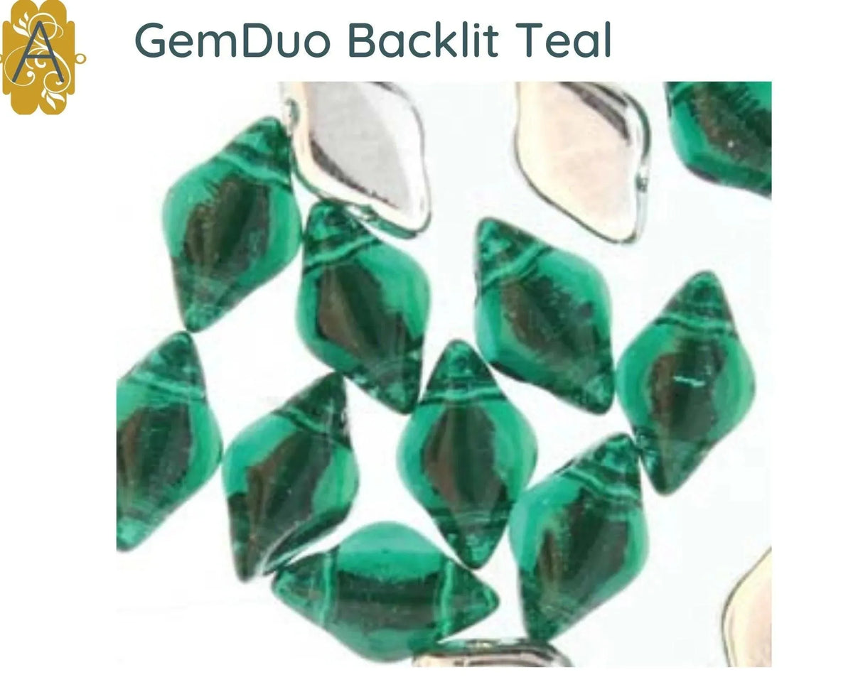 Gemduo Beads by Matubo, Backlit Collection #4, 10g. - The Argus Collection