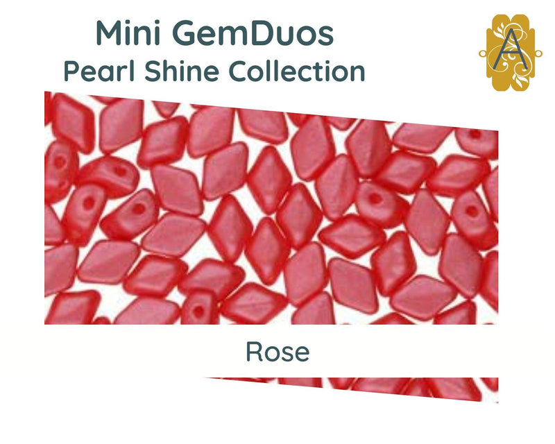 Mini Gemduo Beads by Matubo, Pearl Shine Collection, 5g - The Argus Collection