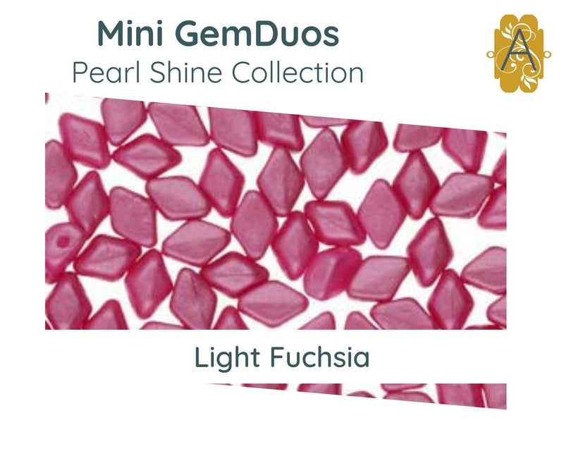 Mini Gemduo Beads by Matubo, Pearl Shine Collection, 5g - The Argus Collection