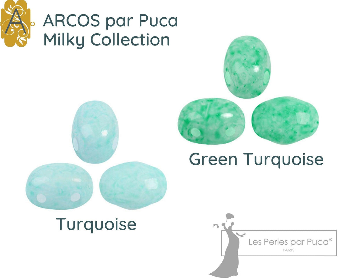 Samos par Puca, Milky Collection, 5g. ~20 beads, 10 Colors - The Argus Collection