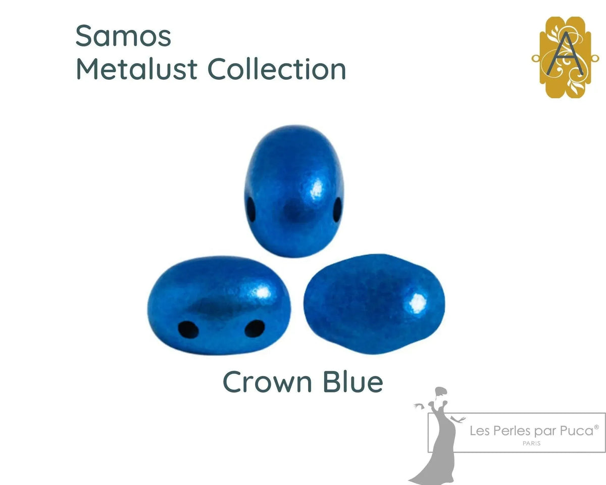 Samos - Metalust Collection, Les Perles par Puca, (5g, approx 20 beads) - The Argus Collection