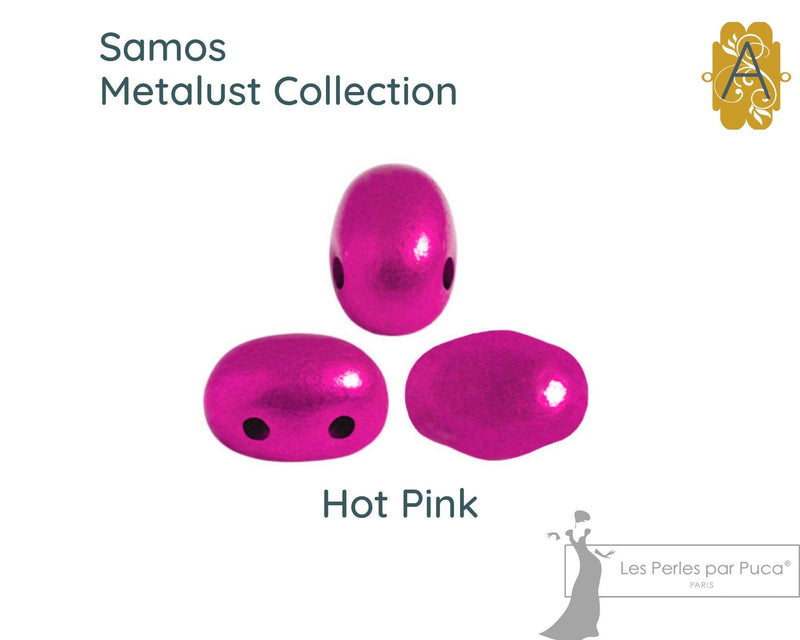 Samos - Metalust Collection, Les Perles par Puca, (5g, approx 20 beads) - The Argus Collection