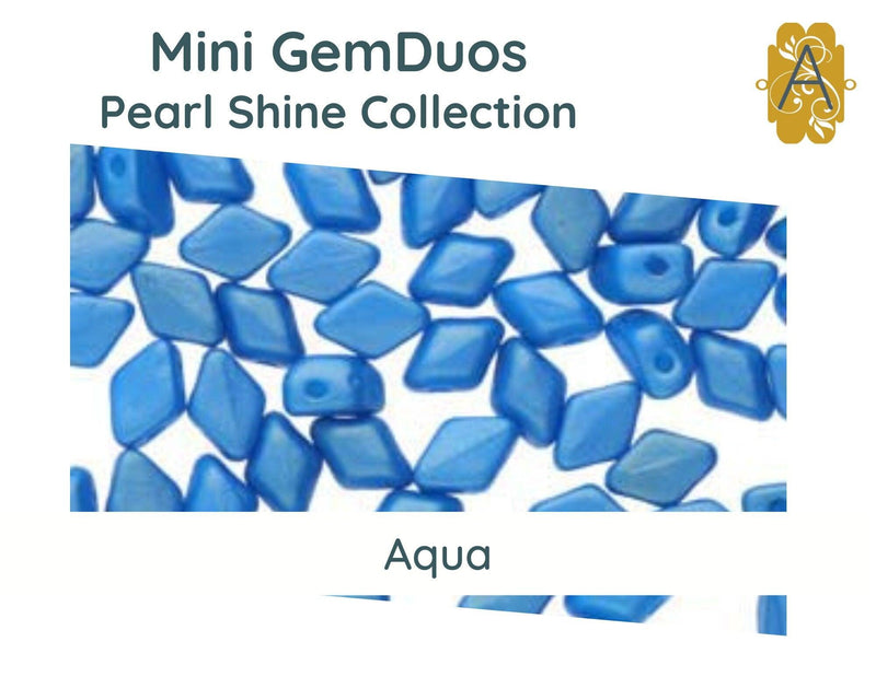 Mini Gemduo Beads by Matubo, Pearl Shine Collection, 5g - The Argus Collection