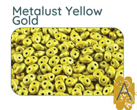 Superduo Beads, Metalust Collection, 10g. 9 Colors - The Argus Collection