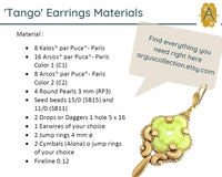 Tango Earrings Pattern par Puca - The Argus Collection