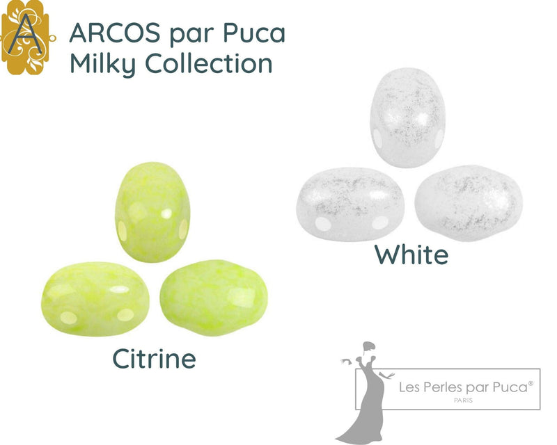 Samos par Puca, Milky Collection, 5g. ~20 beads, 10 Colors - The Argus Collection