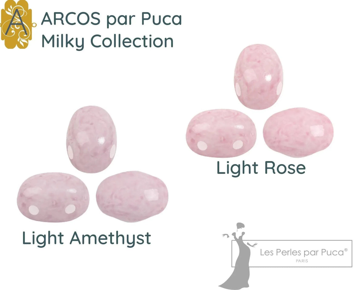 Samos par Puca, Milky Collection, 5g. ~20 beads, 10 Colors - The Argus Collection