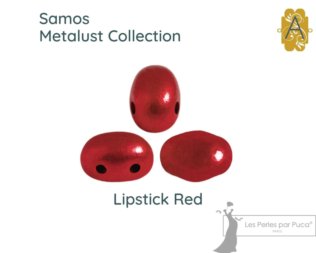 Samos - Metalust Collection, Les Perles par Puca, (5g, approx 20 beads) - The Argus Collection