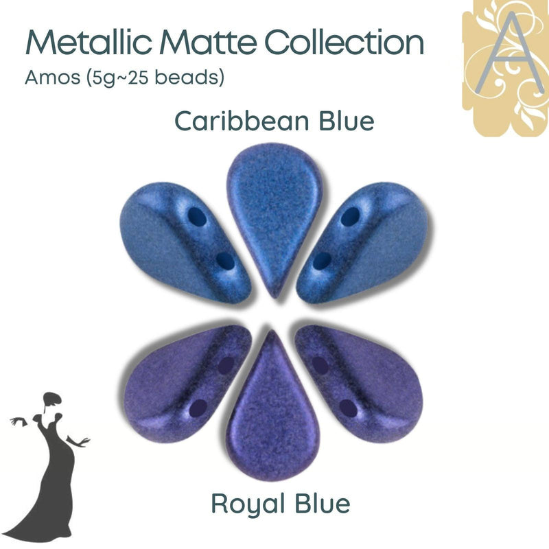 Amos par Puca, Metallic Matte Collection-II, 9 Colors - The Argus Collection