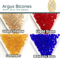 Brilliance Crystal Bicones 5328, 4mm - The Argus Collection