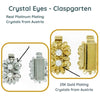 Crystal Eyes 2-Strand Box Clasp in 2 Finishes - The Argus Collection