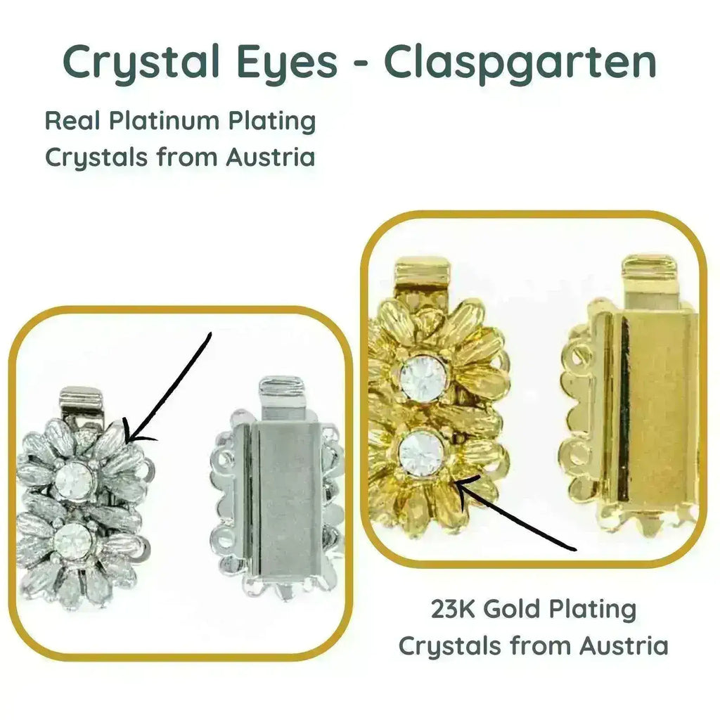 Claspgarten Crystal Eyes, 2-Strand Box Clasp, 2 Finishes – The Argus ...