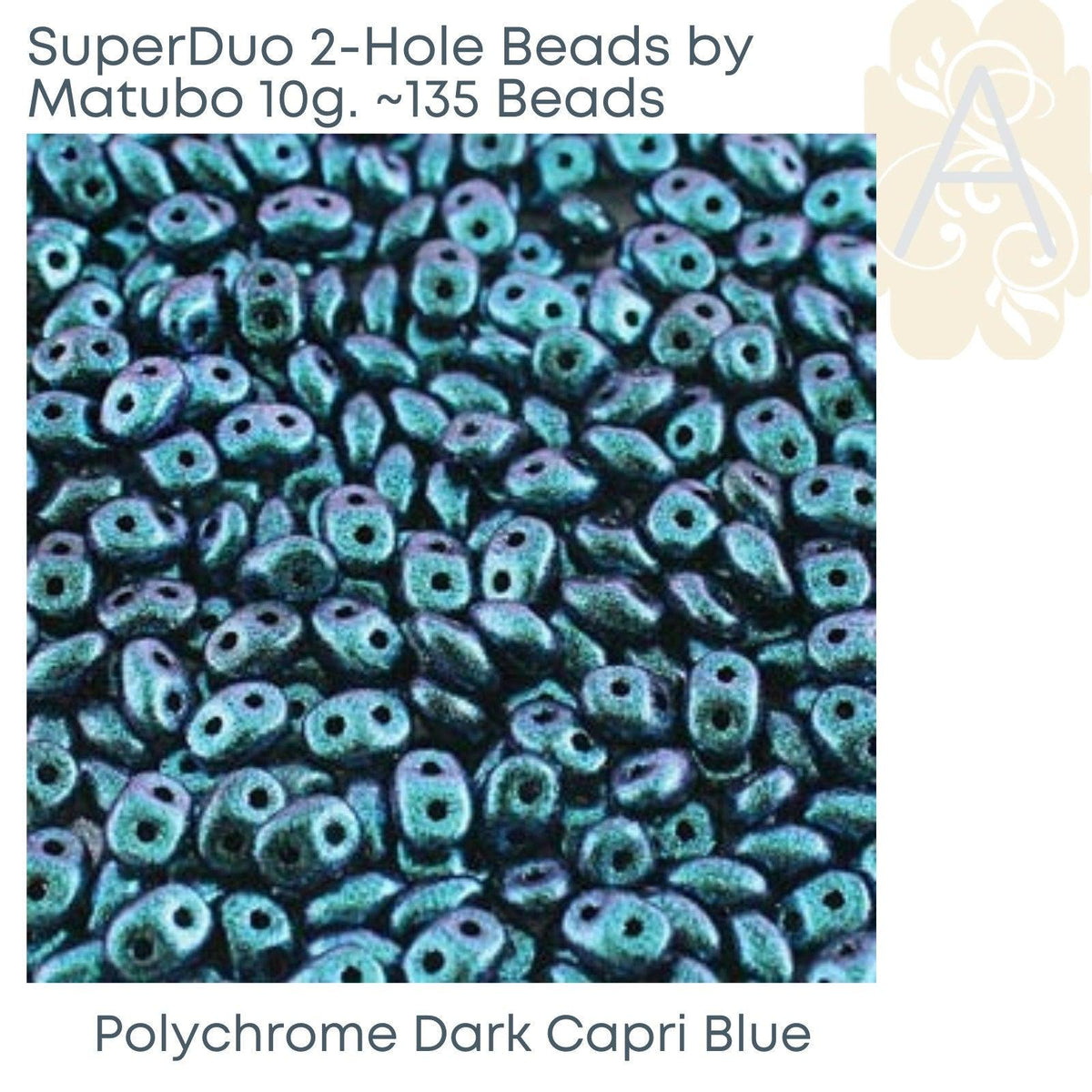 Superduo Beads, Polychrome Collection, 10g. 9 Colors - The Argus Collection