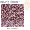 Superduo Beads, Halo Collection, 10g. 10 Colors - The Argus Collection