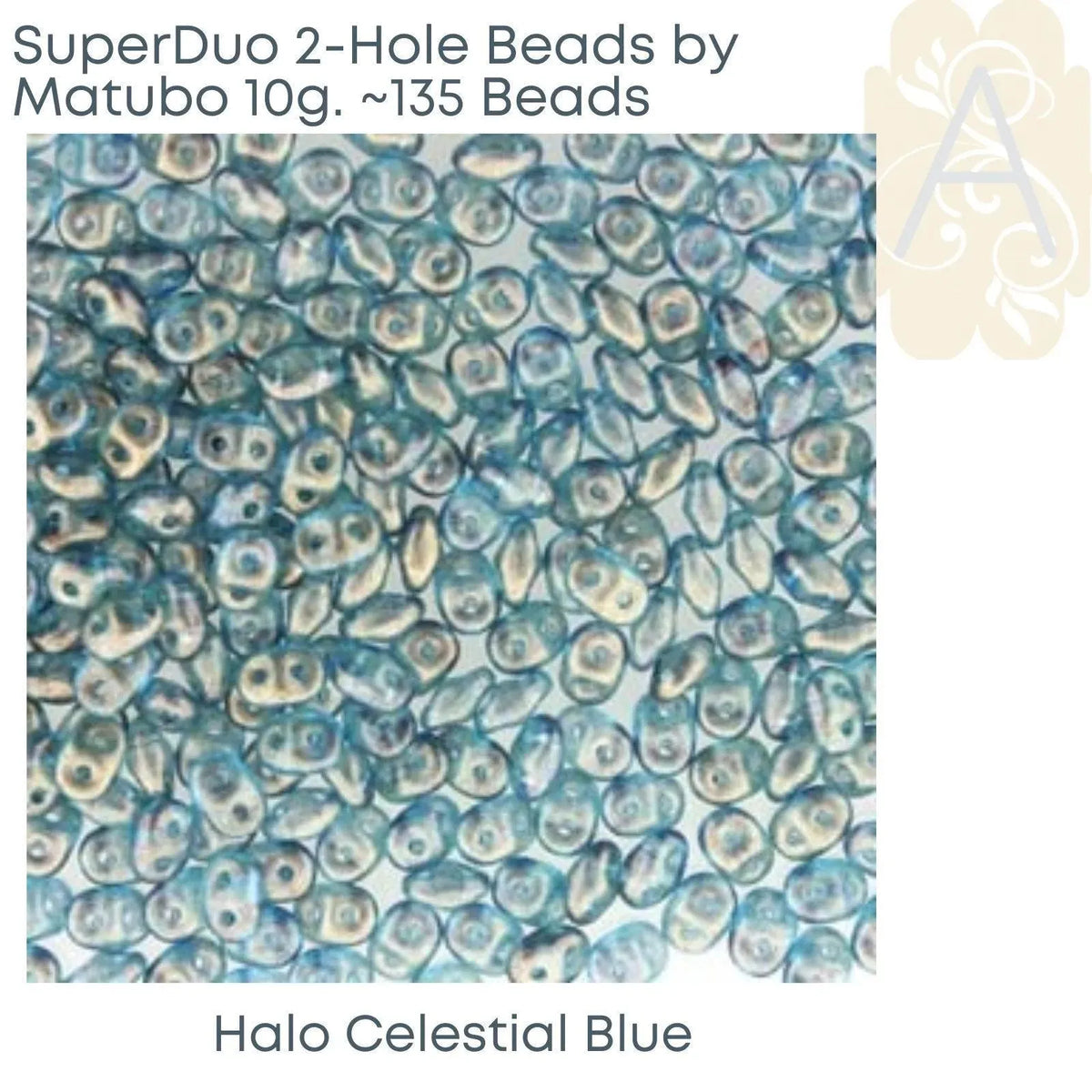 Superduo Beads, Halo Collection, 10g. 10 Colors - The Argus Collection