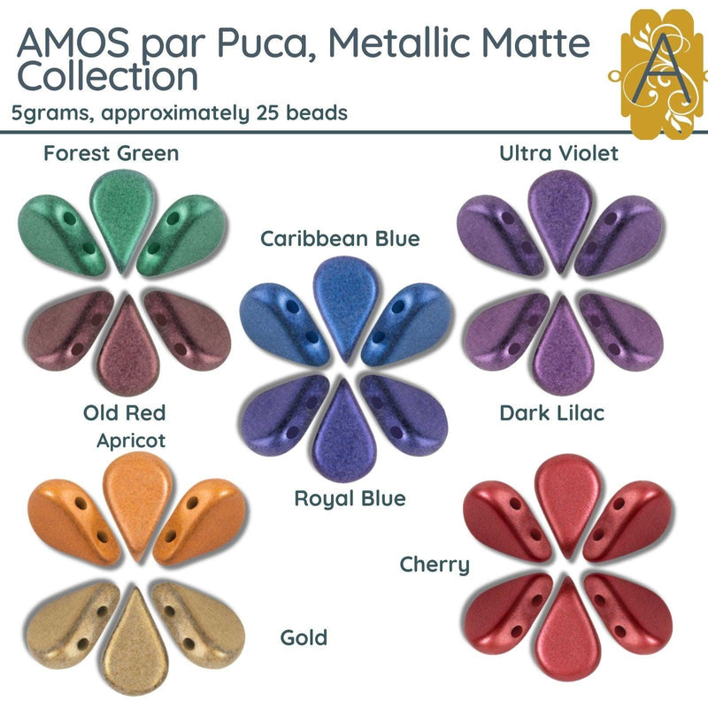 Amos par Puca, Metallic Matte Collection-II, 9 Colors - The Argus Collection