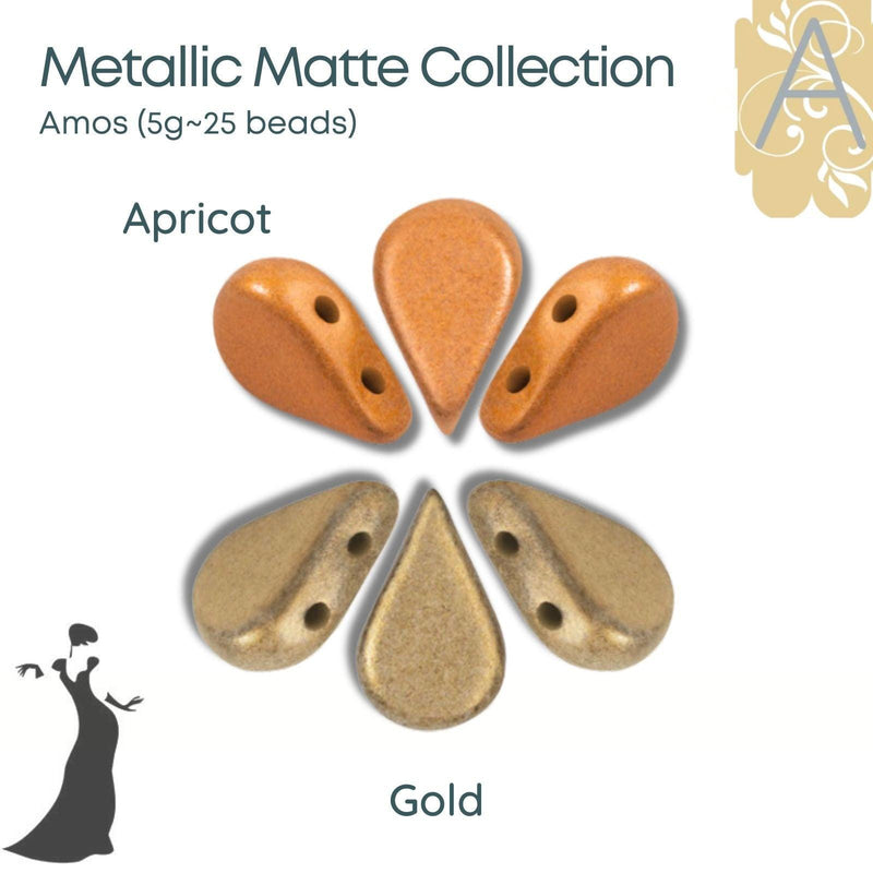 Amos par Puca, Metallic Matte Collection-II, 9 Colors - The Argus Collection