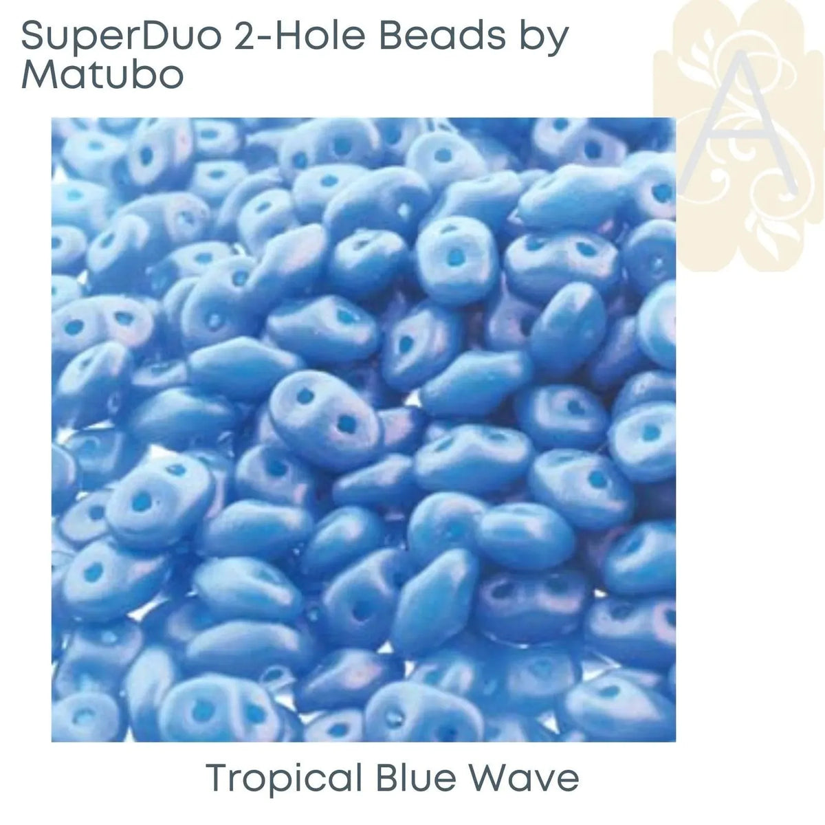 Superduo Beads by Matubo, Tropical Collection, 10g. - The Argus Collection