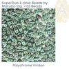 Superduo Beads, Polychrome Collection, 10g. 9 Colors - The Argus Collection