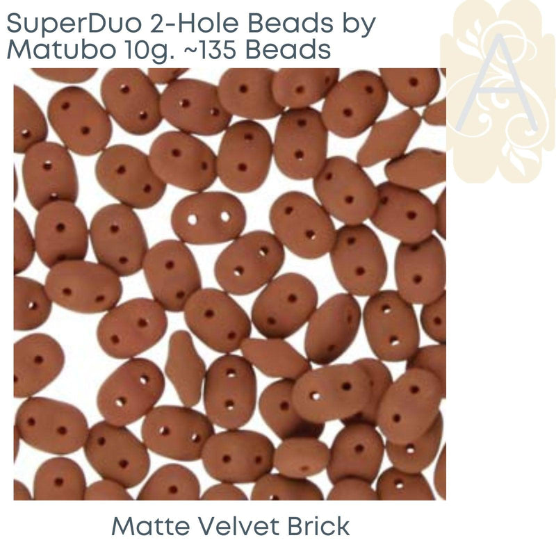 Superduo Beads, The Metallic & Matte Collections, 10g. 5 Colors - The Argus Collection