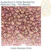 Superduo Beads, Halo Collection, 10g. 10 Colors - The Argus Collection