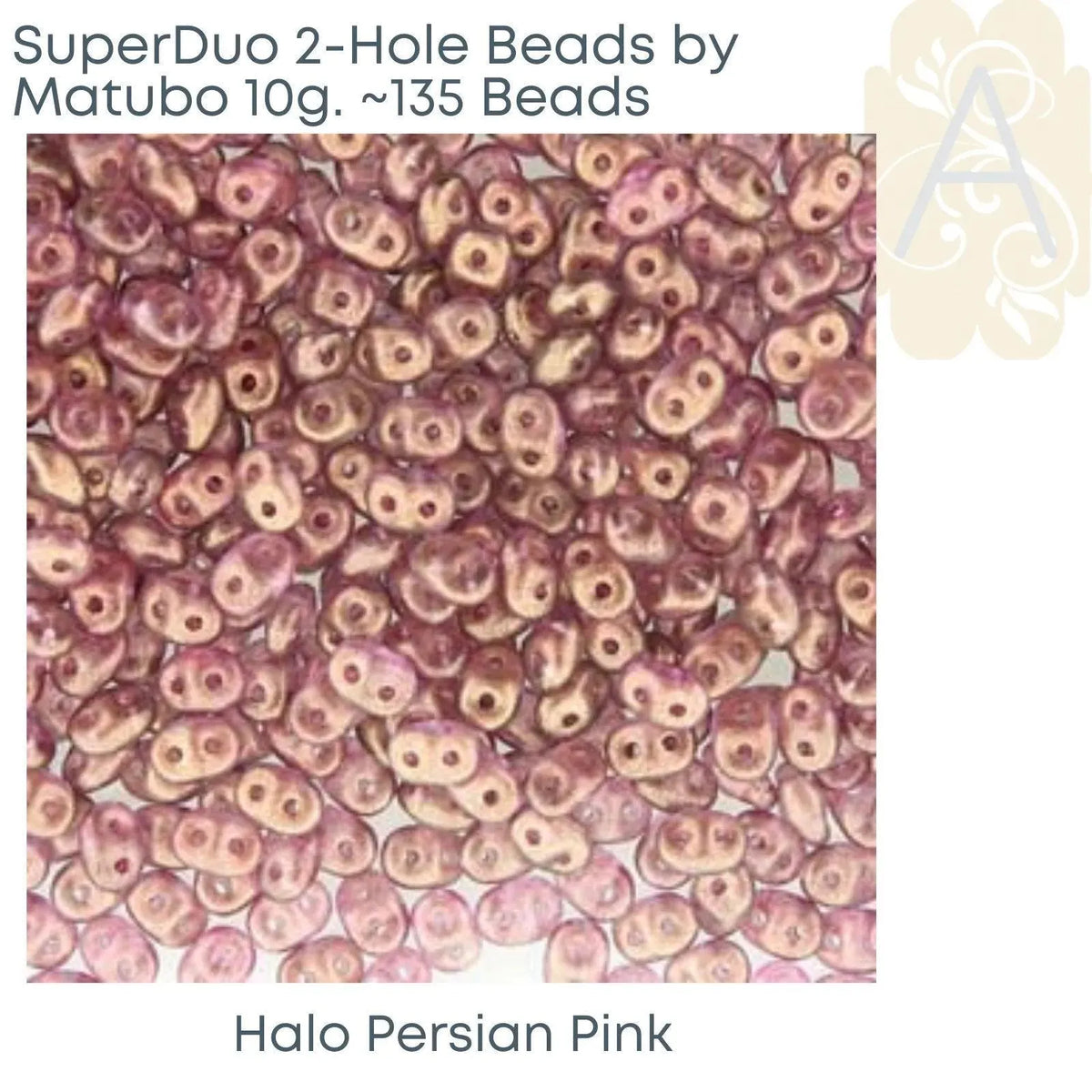 Superduo Beads, Halo Collection, 10g. 10 Colors - The Argus Collection