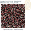 Superduo Beads, Crystal & Picasso Collections, 10g. 4 Colors - The Argus Collection