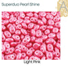 Superduo Beads by Matubo, Pearl Shine Collection, 10g. - The Argus Collection